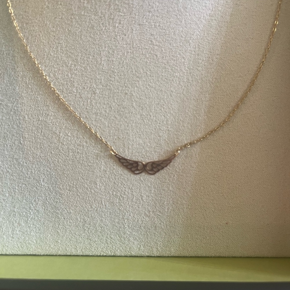 Ross Simons Gold Angel Wings Necklace